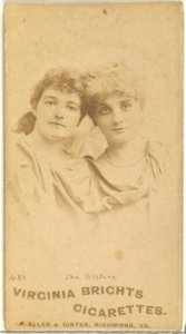 Card 481, The Sisters, from the Actors and Actresses series (N45, Type 1) for Virginia Brights Cigarettes MET DP830034