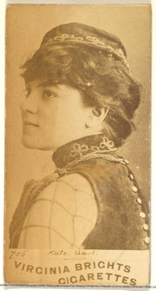 Card 706, Kate Uart, from the Actors and Actresses series (N45, Type 1) for Virginia Brights Cigarettes MET DP830071
