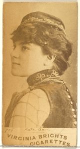 Card 706, Kate Uart, from the Actors and Actresses series (N45, Type 1) for Virginia Brights Cigarettes MET DP830071