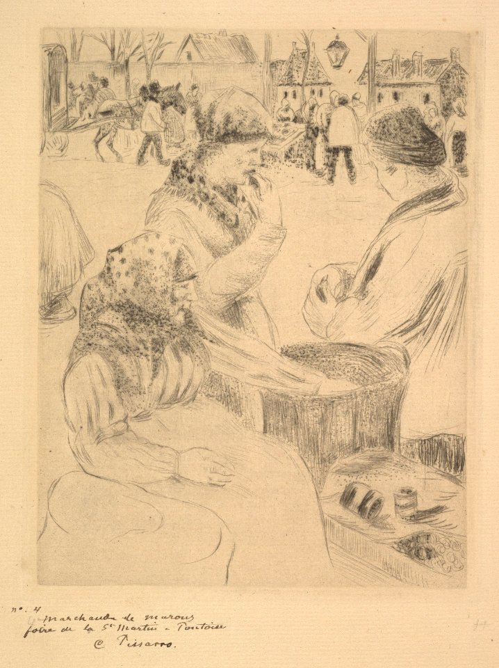 Chestnut Vendor, St. Martin's Market, Pontoise MET DP821711