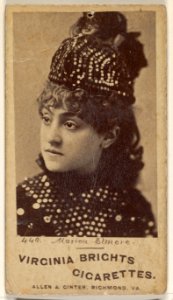 Card 449, Marion Elmore, from the Actors and Actresses series (N45, Type 1) for Virginia Brights Cigarettes MET DP830444