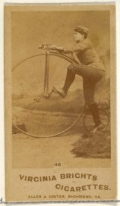 Card 46, from the Girl Cyclists series (N49) for Virginia Brights Cigarettes MET DP831765