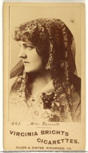 Card 441, Miss Rosevelt, from the Actors and Actresses series (N45, Type 1) for Virginia Brights Cigarettes MET DP829904