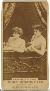 Campbell & Lane, from the Actors and Actresses series (N145-7) issued by Duke Sons & Co. to promote Duke Cigarettes MET DP840378