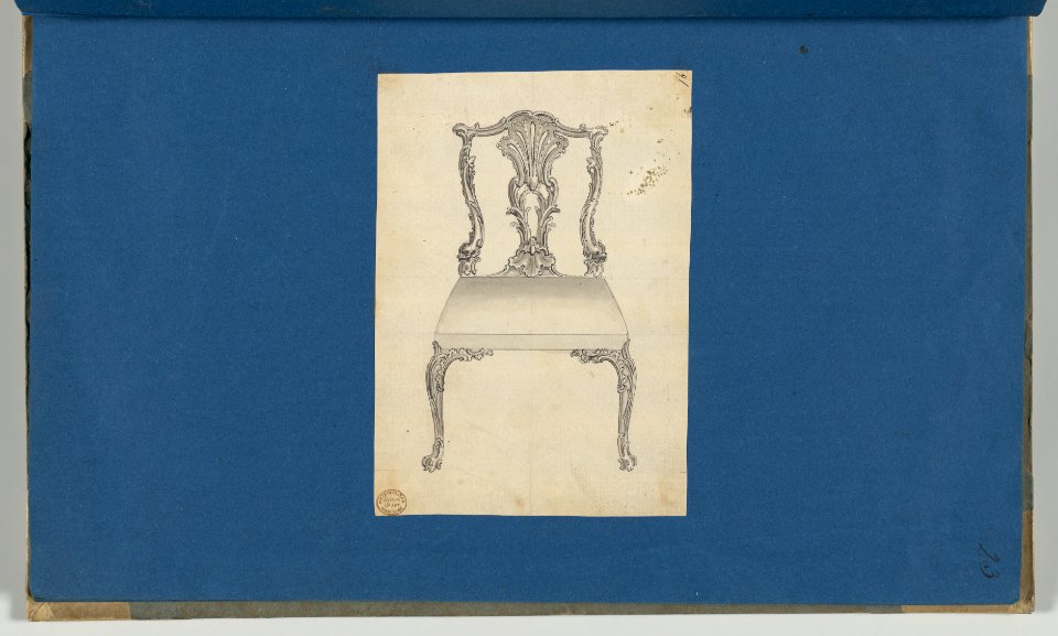 Chair, in Chippendale Drawings, Vol. I MET DP-14278-021