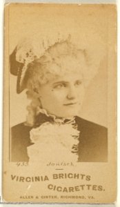 Card 435, Janisch, from the Actors and Actresses series (N45, Type 1) for Virginia Brights Cigarettes MET DP829578