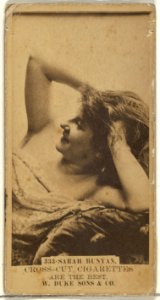 Card Number 333, Sarah Bunyan, from the Actors and Actresses series (N145-3) issued by Duke Sons & Co. to promote Cross Cut Cigarettes MET DP839697