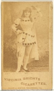 Card 448, Gracie Wilson, from the Actors and Actresses series (N45, Type 1) for Virginia Brights Cigarettes MET DP830110