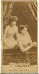 Campbell & Lane, from the Actors and Actresses series (N145-7) issued by Duke Sons & Co. to promote Duke Cigarettes MET DP840552