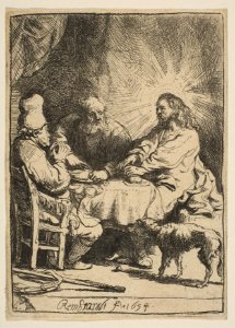 Christ at Emmaus- The Smaller Plate MET DP814407