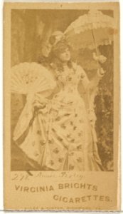 Card 298, Annie Pixley, from the Actors and Actresses series (N45, Type 1) for Virginia Brights Cigarettes MET DP829855
