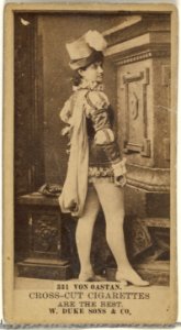 Card Number 331, Von Oastan, from the Actors and Actresses series (N145-3) issued by Duke Sons & Co. to promote Cross Cut Cigarettes MET DP839851