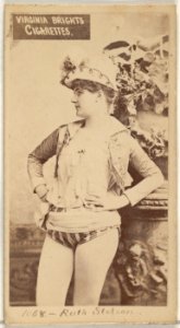Card 1068, Ruth Stetson, from the Actors and Actresses series (N45, Type 2) for Virginia Brights Cigarettes MET DP831039