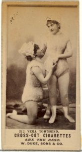 Card Number 312, Vera Townsend, from the Actors and Actresses series (N145-3) issued by Duke Sons & Co. to promote Cross Cut Cigarettes MET DP839842