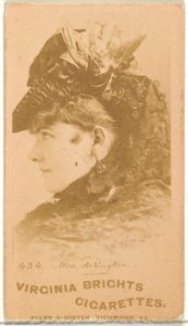 Card 434, Miss Arlington, from the Actors and Actresses series (N45, Type 1) for Virginia Brights Cigarettes MET DP828879