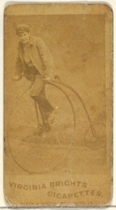 Card 45, from the Girl Cyclists series (N49) for Virginia Brights Cigarettes MET DP831764