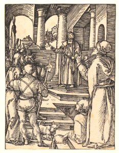 Christ Before Pilate, from The Small Passion MET DP820450