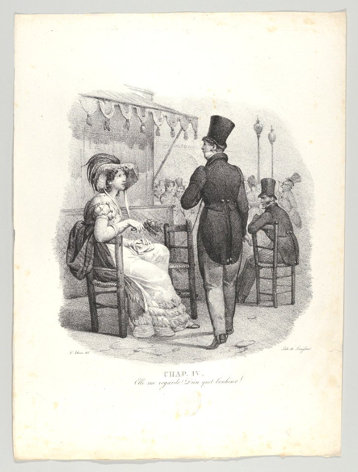 Chap. IV- Elle me regard! Dieu quel bonheur! (She notices me! What happiness!) MET DP854887