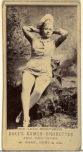 Card Number 332, Lulu Mortimer, from the Actors and Actresses series (N145-5) issued by Duke Sons & Co. to promote Cameo Cigarettes MET DP840126