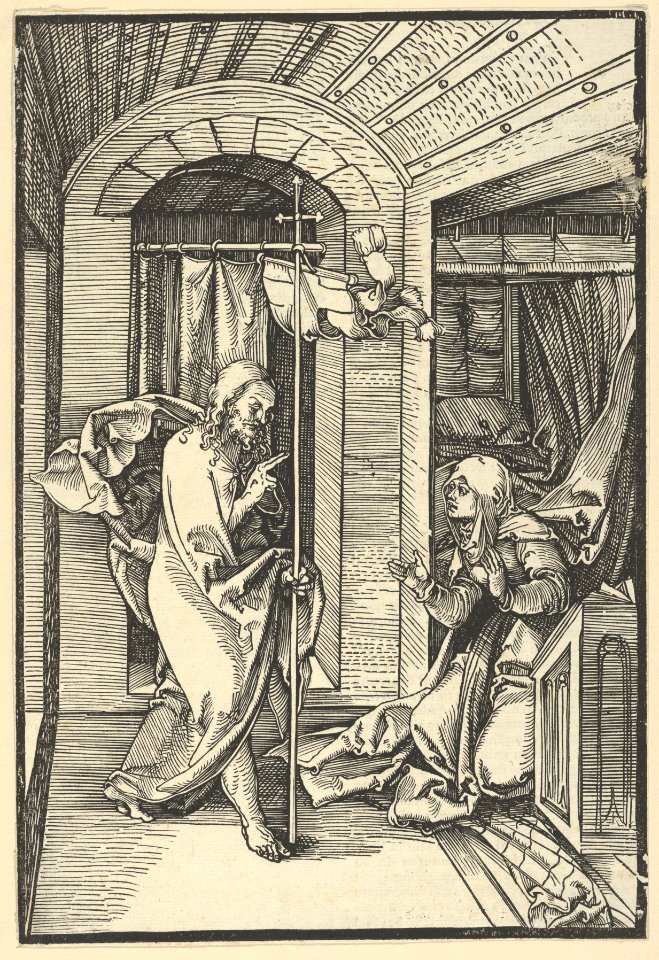 Christ Appearing to his Mother, from Speculum passionis domini nostri Ihesu Christi MET DP849002