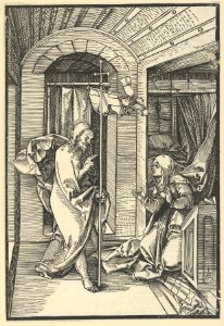 Christ Appearing to his Mother, from Speculum passionis domini nostri Ihesu Christi MET DP849002