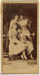 Card Number 337, Adele Sisters, from the Actors and Actresses series (N145-3) issued by Duke Sons & Co. to promote Cross Cut Cigarettes MET DP839675