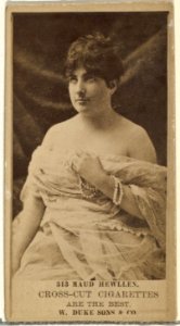 Card Number 313, Maud Hewllen, from the Actors and Actresses series (N145-3) issued by Duke Sons & Co. to promote Cross Cut Cigarettes MET DP839774