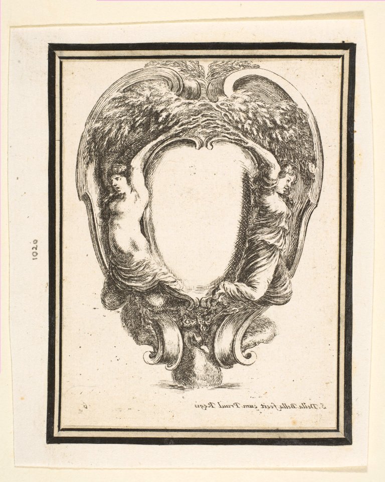 Cartouche with Duck and Nymphs MET DP817967