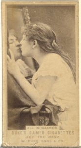 Card Number 314, M. Baimer, from the Actors and Actresses series (N145-5) issued by Duke Sons & Co. to promote Cameo Cigarettes MET DP840117