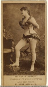 Card Number 315, Sarah Romane, from the Actors and Actresses series (N145-3) issued by Duke Sons & Co. to promote Cross Cut Cigarettes MET DP839821