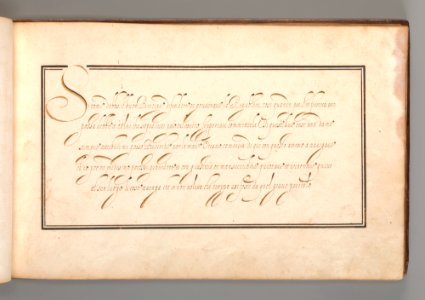 Calligraphic Excersize in Italian (Cursive Script) MET DP-12235-023