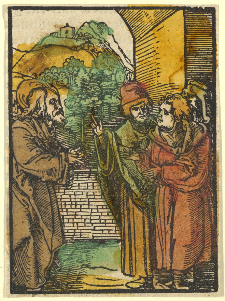 Christ and the Pharisees, from Das Plenarium MET DP849932