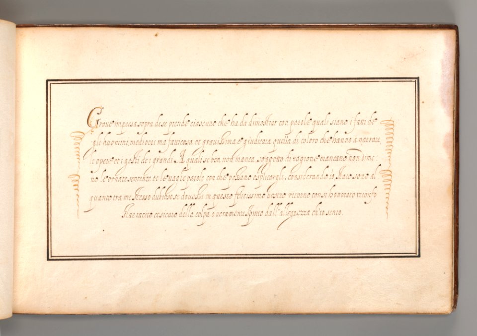 Calligraphic Excersize in Italian MET DP-12235-028