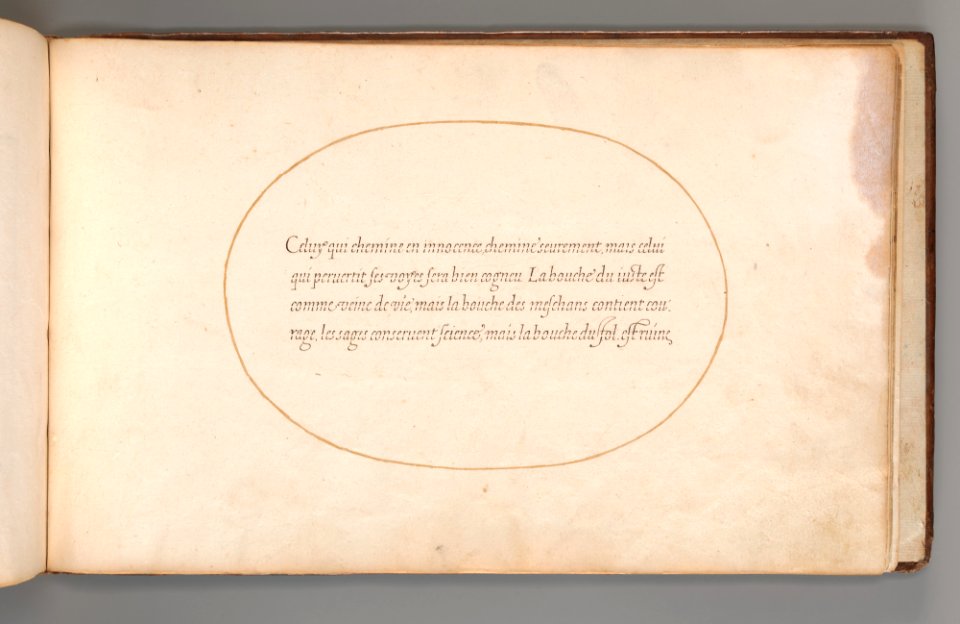 Calligraphic Excersize in French MET DP-12235-038