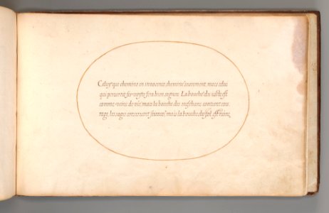 Calligraphic Excersize in French MET DP-12235-038
