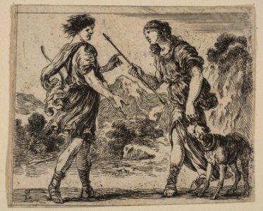 Cephalus and Procris, from 'Game of Mythology' (Jeu de la Mythologie) MET DP817681