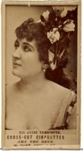 Card Number 318, Annie Terscotte, from the Actors and Actresses series (N145-3) issued by Duke Sons & Co. to promote Cross Cut Cigarettes MET DP839841