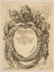 Cartouche with Title- Nouvelles inventions de Cartouches MET DP817961