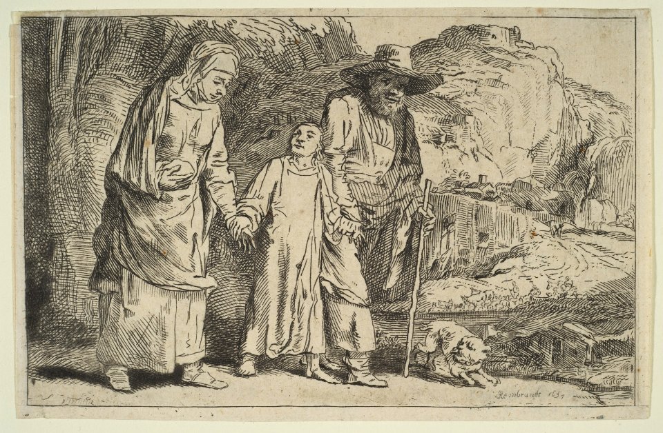 Christ Between His Parents Returning from the Temple MET DP814823