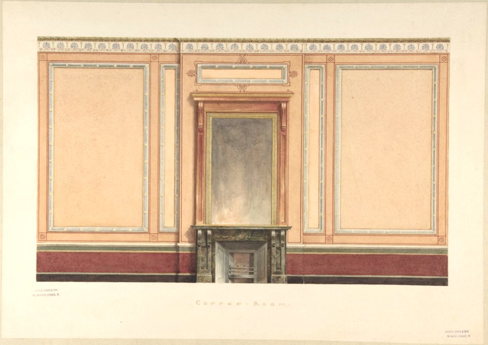Coffee Room Elevation, Pompeian style MET DP805628