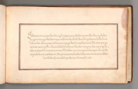 Calligraphic Excersize in Spanish MET DP-12235-036