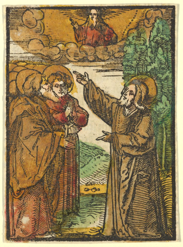 Christ Talking about his Return to the Father, from Das Plenarium MET DP849938