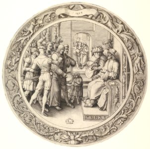 Christ before Annas, from the Circular Passion MET DP819171