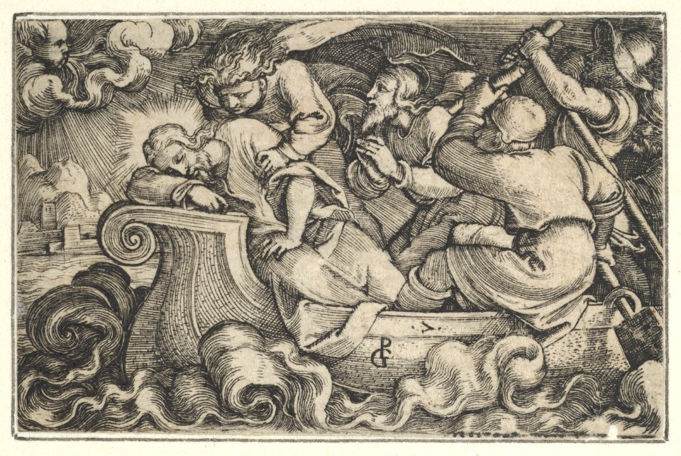 Christ Sleeping During the Storm on Lake Tiberias, from The Story of Christ MET DP855486