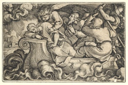 Christ Sleeping During the Storm on Lake Tiberias, from The Story of Christ MET DP855486