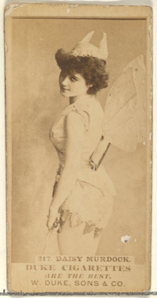 Card Number 216, Daisy Murdoch, from the Actors and Actresses series (N145-7) issued by Duke Sons & Co. to promote Duke Cigarettes MET DP836526