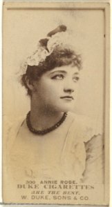 Card Number 300, Annie Robe, from the Actors and Actresses series (N145-7) issued by Duke Sons & Co. to promote Duke Cigarettes MET DP840577