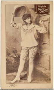 Card 768, from the Actors and Actresses series (N45, Type 2) for Virginia Brights Cigarettes MET DP831019