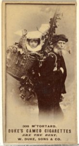 Card Number 308, M'Tortard, from the Actors and Actresses series (N145-5) issued by Duke Sons & Co. to promote Cameo Cigarettes MET DP840128