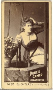 Card Number 30, Ellen Terey as Margaret, from the Actors and Actresses series (N145-4) issued by Duke Sons & Co. to promote Cameo Cigarettes MET DP840014